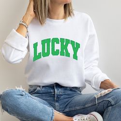 retro lucky shirt, retro st patricks day sweatshirt, st patricks day shirt, cute st pattys shirt, st patrick sweatshirt,