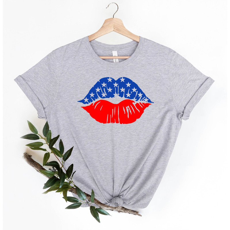 Kiss 4th of July Shirt, Fourth of July Shirt, Independence Day Shirt, Gift for Her Shirt, Gift For Him Shirt, American Flag, Shirt Women.jpg