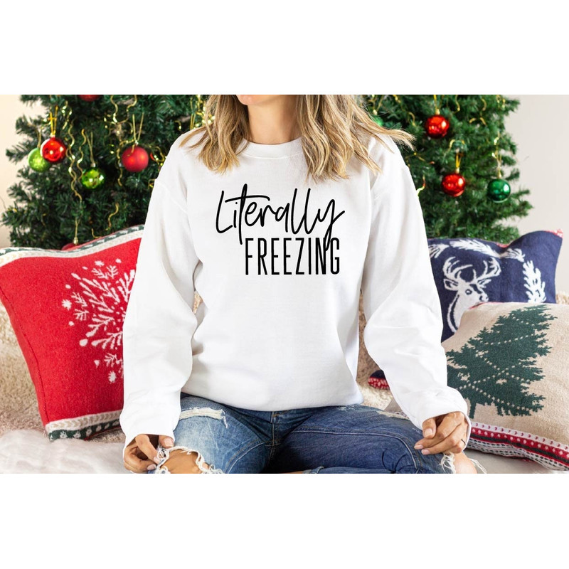 Literally Freezing Sweatshirt, Literally Freezing Shirt, Winter Hoodie, Cold Shirt, Winter Shirt, Freezing Hoodie, Cold Sweatshirt, Winter 1.jpg