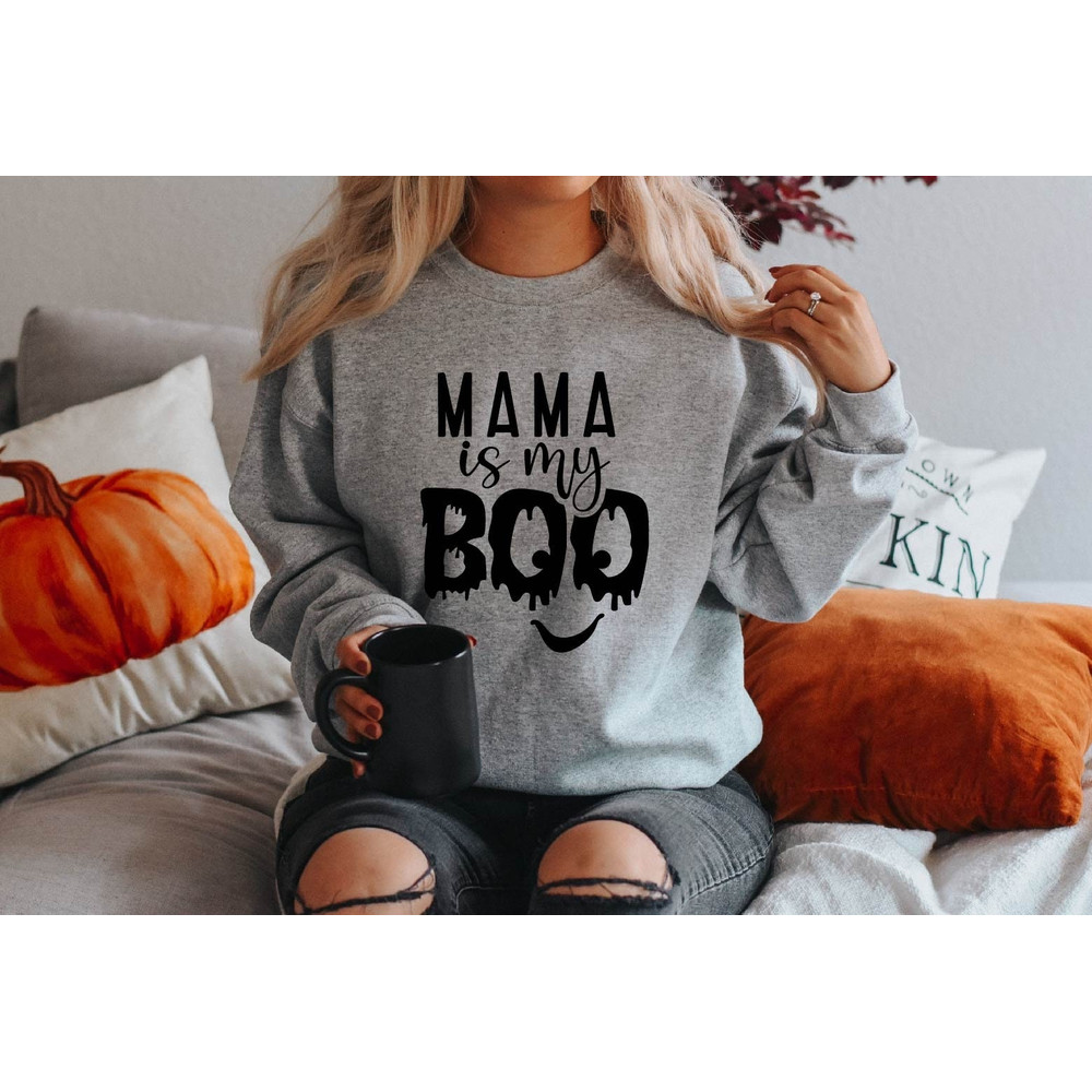 Mama is My Boo Sweatshirt,Halloween Sweatshirt,Ghost Shirt,Halloween Party,Halloween Crewneck,Halloween Sweater,Spooky Season,Mom Hoodie.jpg