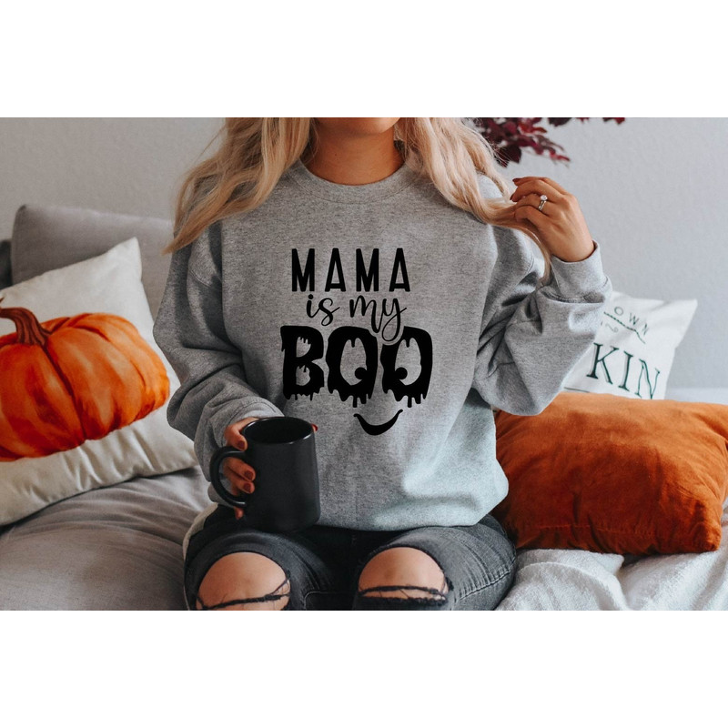 Mama is My Boo Sweatshirt,Halloween Sweatshirt,Ghost Shirt,Halloween Party,Halloween Crewneck,Halloween Sweater,Spooky Season,Mom Hoodie.jpg