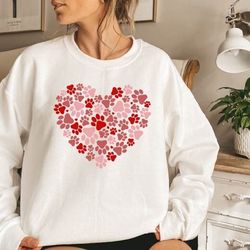 paw sweatshirt,dog owner hoodie,dog mom sweatshirt,dog lover sweatshirt,trendy shirt,pet lover shirt,paw heart sweatshir
