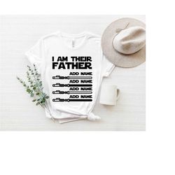 i am their father shirt, jedi master shirt, star wars shirt, shirt, disney world, lightsaber, darth vader, galaxy's edge