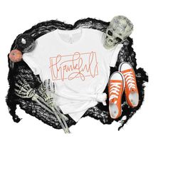 thankful shirt, blessed, thankful turkey tee, pumpkin spice, cute fall shirt, autumn shirt, thanksgiving shirt, pumpkin