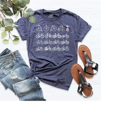 bicycles shirts, biker tee, ride shirt, gift for cyclist, bike rider shirts, multi option cycling design shirt, cycling