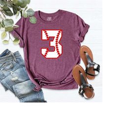 baseball number shirt, baseball love t-shirt, baseball tee, baseball birthday shirt, game tee, sports shirt, baseball fa