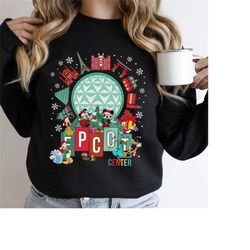 disney mickey and friends christmas epcot around the world shirt, mickey's very merry christmas party 2024 shirt, disney