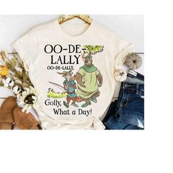 robin hood and little john oo de lally golly what a day retro t-shirt, robin hood movie 1973 tee, magic kingdom family v