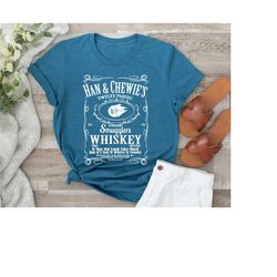 star wars han & chewie's whiskey shirt, disney star wars shirt, star wars drinking shirts, galaxy's edge shirts, disney