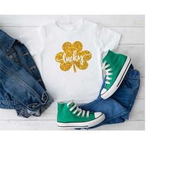 lucky clover shirt, st paddy's shirt, shamrock lucky sweatshirt, st patrick's day shirt, lucky clover shirt, irish famil