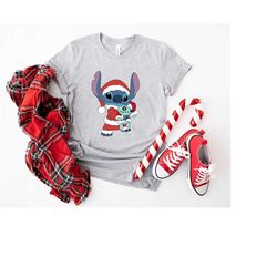 disney stitch christmas shirt, christmas shirt, disney lilo and stitch shirt, disney vacation shirt, disneyland trip shi