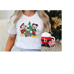 mickey and minnie christmas shirt, christmas disney shirt, family holiday trip, xmas disneyland, merry christmas party 2