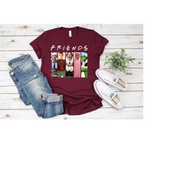 christmas friends shirt, christmas movie watching shirt, christmas gift idea, christmas holiday funny t-shirts