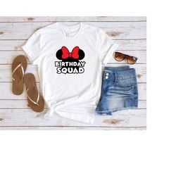 birthday squad shirt, disney birthday shirt, minnie birthday shirt, funny birthday tee, disney birthday squad shirt, bir