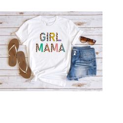 girl mama shirt, mama shirt, mother's day gift, mom t-shirt, birthday mom gift, gift for her, leopard mama shirt, leopar