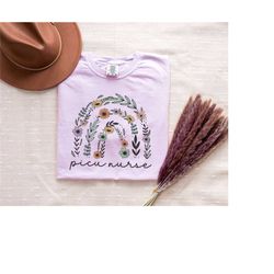 wildflower picu nurse tshirt pediatric intensive care nurse shirt pediatric icu rn t shirt gift for peds picu rn gift co