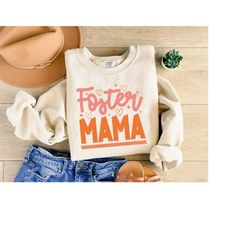 foster mama sweatshirt, foster mom shirt, adoptive mama tee, gift for adoptive family, adoption sweater, adoptive family