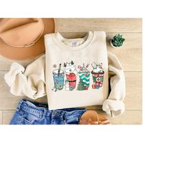 christmas nurse sweatshirt, nurse gift for christmas, women coffee lover shirt, nursing student tee, coffee cup sweater,
