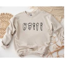 dental sweatshirt, gift for dental hygienist, teeth shirt, dental student gift, dental assistant tee, rdh gift, dentist