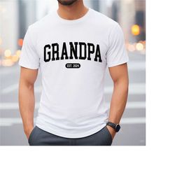 comfort colors grandpa est. 2024 shirt, grandpa t-shirt, grandfather shirt, gift for father, gift for grandpa, new grand
