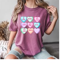 comfort colors love valentines day t-shirt, water color heart shirt, valentines day shirt, gift for valentines, valentin