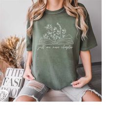 comfort colors book and flower t-shirt, funny reading shirt, book shirt, librarian gifts, cute graphic tees trending now