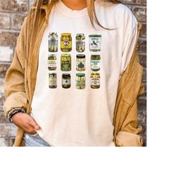 comfort colors vintage canned pickles shirt, canning season shirt, pickle lovers shirt, homemade pickles shirt, pickle j