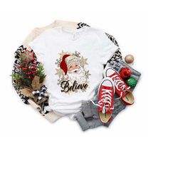 believe christmas shirt, christmas shirt, christmas family shirts, believe santa shirt, christmas gift, holiday gift, ch