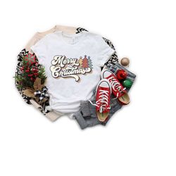 vintage merry christmas t-shirt, merry christmas shirt, christmas t shirt, christmas family shirt, christmas gift, retro