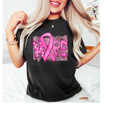 hope shirt, breast cancer ribbon shirt, breast cancer fighter shirt, pink ribbon shirt, breast cancer awareness shirt, m