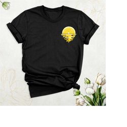 cute fruit pocket shirt, lemon shirt, fruit sunshine shirt, cottagecore shirt, spring shirt, botanical shirt, minimalist