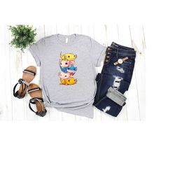 mignon axolotl t-shirt, funny axolotl shirt, children's axolotl t-shirt, anime lover t-shirt, axolot lover t-shirt, axol