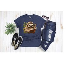 funny lazy t-shirt, book lover t-shirt, cute librarian shirt, lazy lover shirt, lazy reading book t-shirt, cute t-shirt