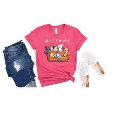 t-shirt of kittens, cute shirt of kittens, children's kitten love t-shirt, kitten lover shirt, cat owner, t-shirt of kaw