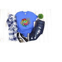 soul hippie t-shirt, colorful sunflower t-shirt, colorful hippie shirt, hippie peace t-shirt, peaceful love shirt, hippi