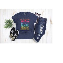 personalized family vacation t-shirt, making memories together shirt, personalization family travel shirt, family vacati