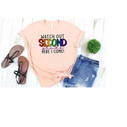 second-year shirt, 2nd year school t-shirt, funny school shirt, cute school t-shirt, matching 2nd year t-shirt, back to