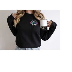 don't stress pocket sweatshirt, it's test day y'all minimalist sweatshirt, state testing teacher sweatshirt, school exam