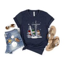 faith hope love jesus christmas shirt, jesus cross with faith hope and love snowmen design shirt, faith hope love chris