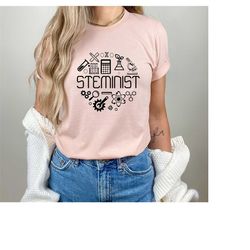 steminist shirt, feminist tee, stem woman shirt, science t-shirt, stem student gift, gift for women in science, strong e