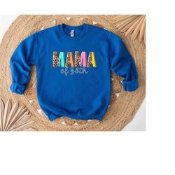 mama of both sweatshirt, mother's day hoodie, mama crewneck, leopard printed, mother's day gift, mommy gift, funny mama