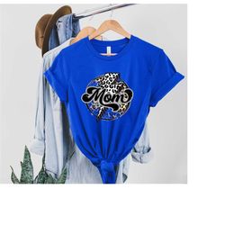 leopard mama thunderbolt shirt, mom tshirt, gift for mama, mother's day, momlife tee, leopard printing shirt, mama tshir