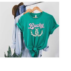 lucky st. patrick's day shirt, shamrock t-shirt, four leaf clover, family patrick's day, irish shirt, saint patrick's da