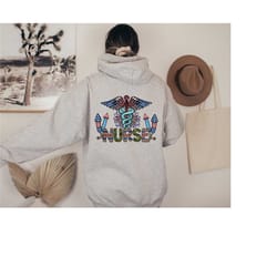 nurse lover hoodie, registered nurse, gift for nurse, retro nurse hoodie, nurse sweatshirt, nurses week, cute nurse hood