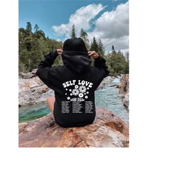 self love basic rules sweatshirt, be kind hoodie, kindness crewneck, tumblr sweater, positive quotes sweat, woman gifts,