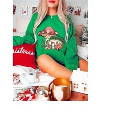 christmas camping sweatshirt, christmas hoodie, funny christmas camp party, christmas gift, merry christmas, santa claus