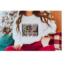 merry christmas hoodie, christmas sweatshirt, funny christmas party, family christmas gift, xmas sweat, santa claus, leo