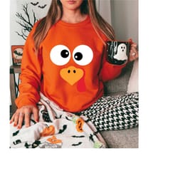 confused turkey hoodie, thanksgiving sweatshirt, funny thanksgiving sweat, matching thanksgiving gifts, friendsgiving ho