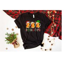 reinbeer shirt, christmas tshirt, christmas tee, beer christmas gift, funny christmas party, merry christmas, santa clau