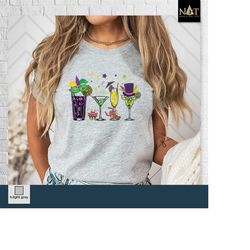 mardi gras drink shirt, nola shirt, mardi gras drinking party shirt, wine mardi gras beads shirt,mardi gras carnival,fat